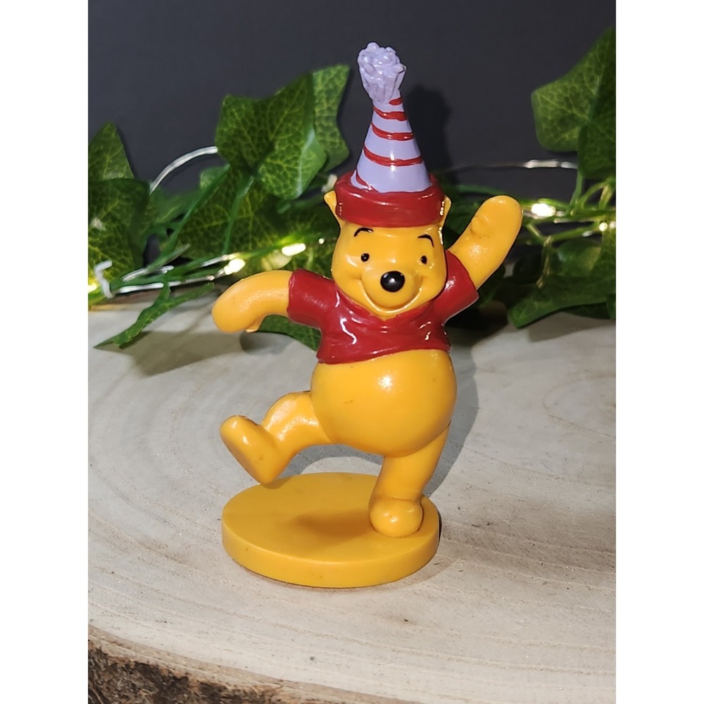 Vintage Winnie the Pooh Figure Birthday Topper Applause Decopac Disney 3.5"